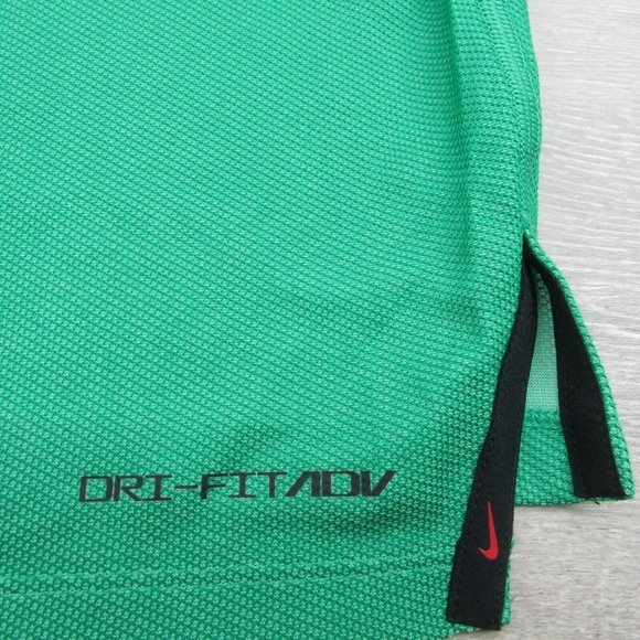 Nike Dri-FIT ADV Tiger Woods Golf Polo Shirt Mens Size Large Green NEW - Picture 8 of 14